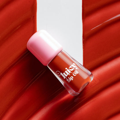 Gush Beauty Balmy Glossy Tinted Lip Oil - Tomato Red