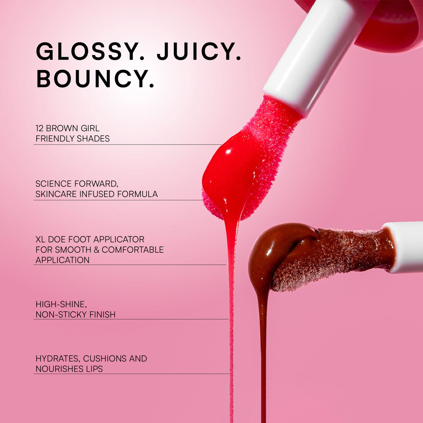 Gush Beauty Balmy Glossy Tinted Lip Oil - Creamy Clear
