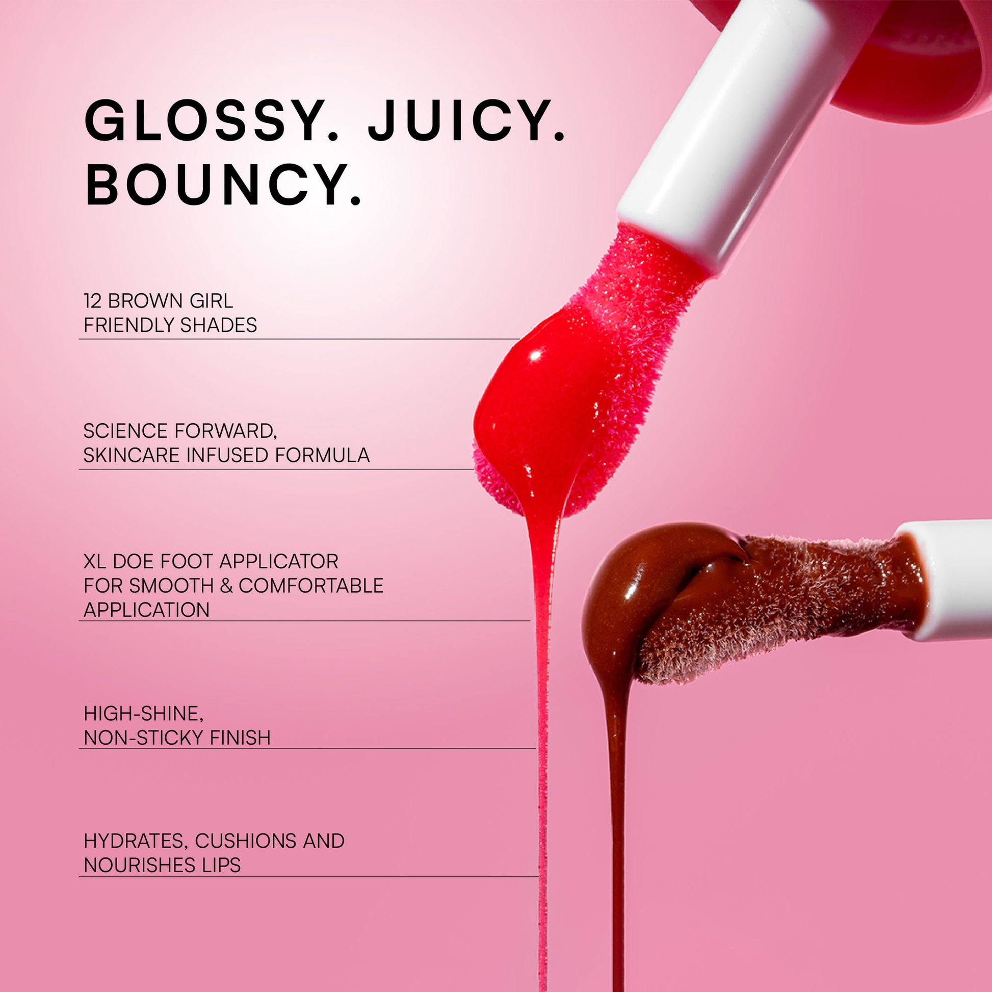 Gush Beauty Balmy Glossy Tinted Lip Oil - Creamy Clear