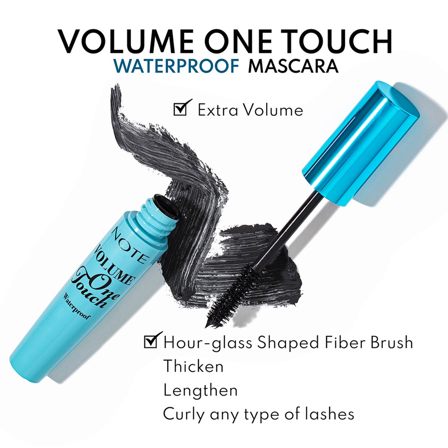 Note Volume One Touch Waterproof Mascara