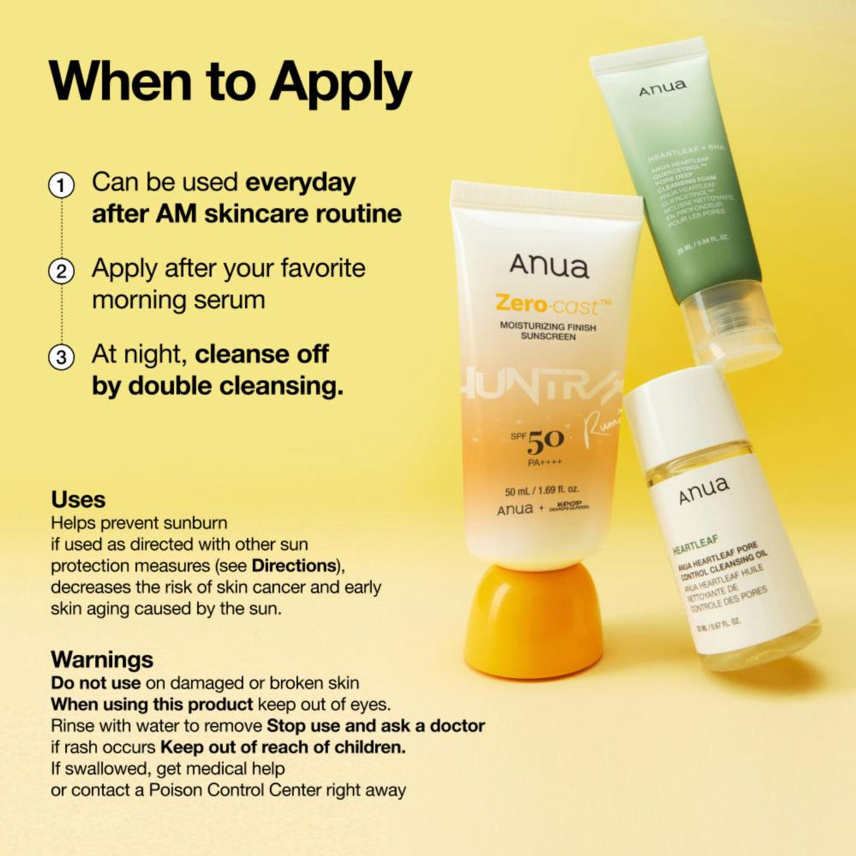 Anua Zero-Cast Moisturizing Finish Sunscreen - K-Pop Demon Hunters Special Edition