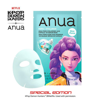 Anua PDRN Hyaluronic Acid Capsule 100 Serum Mask - K-Pop Demon Hunters Special Edition