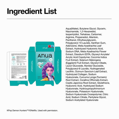 Anua PDRN Hyaluronic Acid Capsule 100 Serum Mask - K-Pop Demon Hunters Special Edition