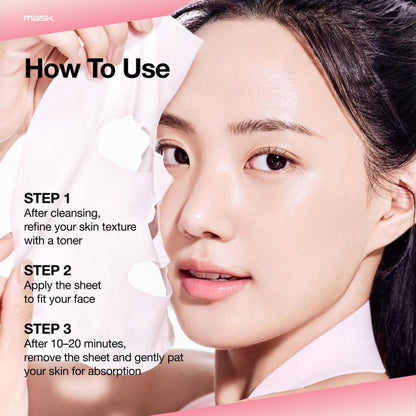 Anua Peach 70 Niacin Serum Face Mask from K-Pop Demon Hunters Special Edition, featuring peach-themed packaging and serum application.