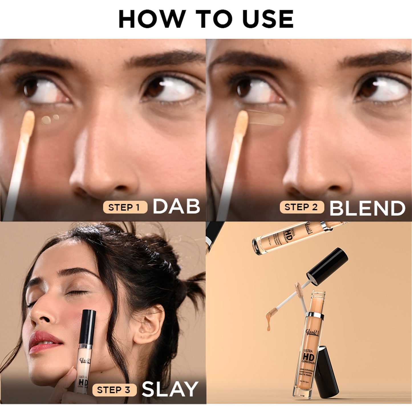 GLAM21 Ultra HD Liquid Concealer - Green Apple