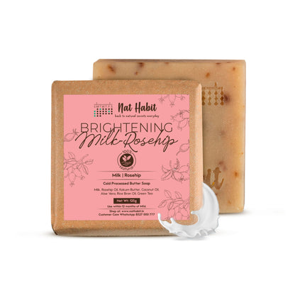 Nat Habit Fresh Brightening Milk Rosehip and Soothing Sandalwood Soaps