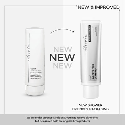 iluvia Sulfate Free Shampoo, pH Balanced, For Dry Hair & Sensitive Scalp, Combats Frizz & Dullness