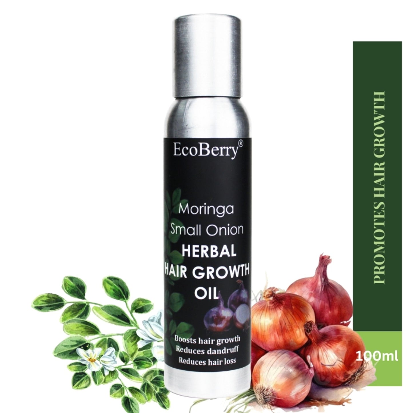 Ecoberry Moringa Small Onion Herbal Hair Growth Oil