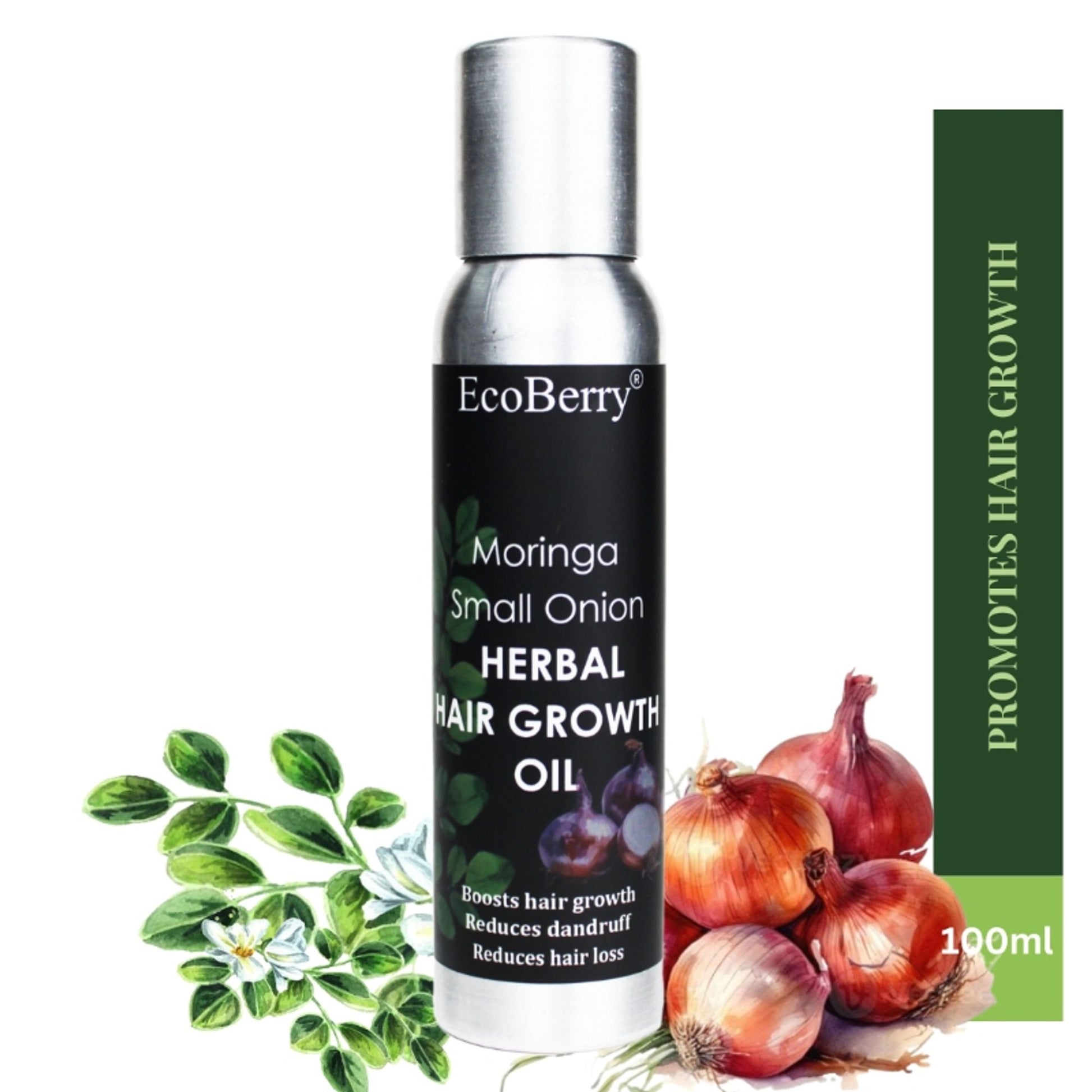 Ecoberry Moringa Small Onion Herbal Hair Growth Oil
