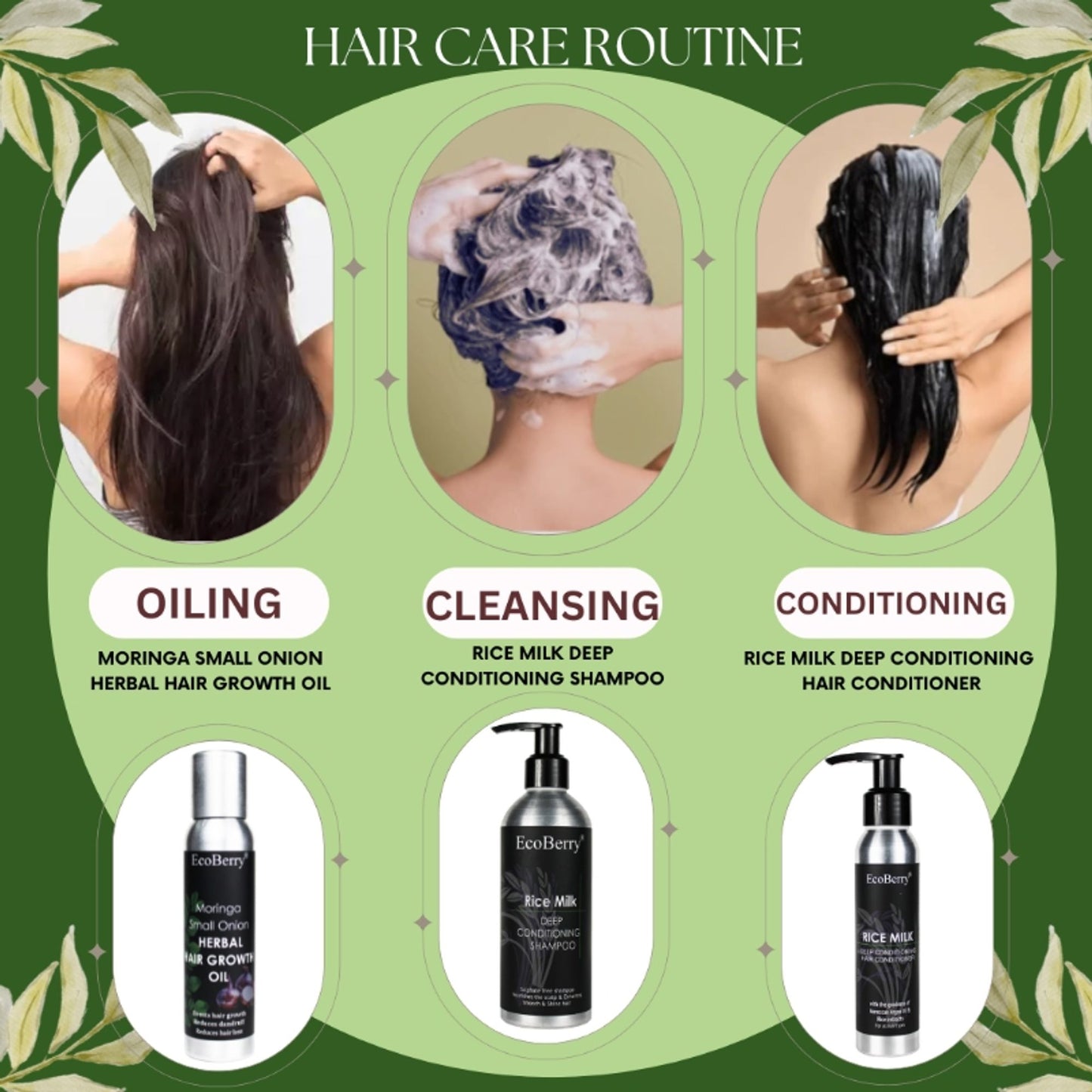 Ecoberry Moringa Small Onion Herbal Hair Growth Oil