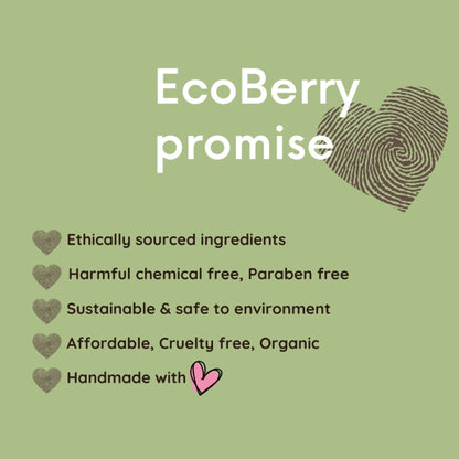 Ecoberry Hair Oil - with Bhringaraj Curry Leaves Indian Gooseberry for Hair Darkening