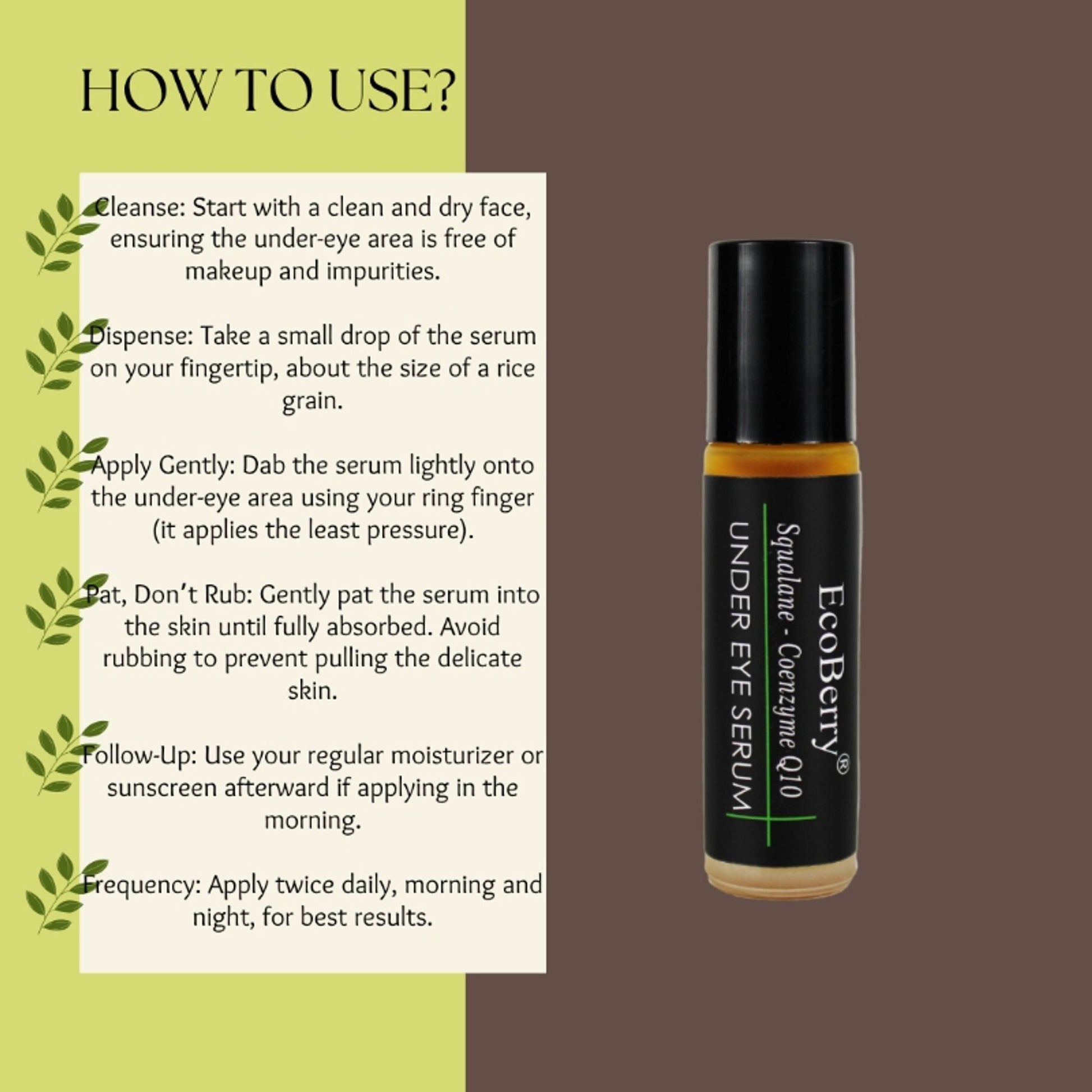 Ecoberry Squalane Coenzyme Q10 Under Eye Serum