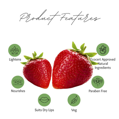Ecoberry Strawberry Plush Tinted Lip Balm