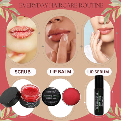 Ecoberry Strawberry Plush Tinted Lip Balm
