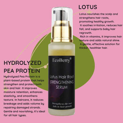 Ecoberry Lotus Hair Root Strengthening Hair Serum For Hair Growth