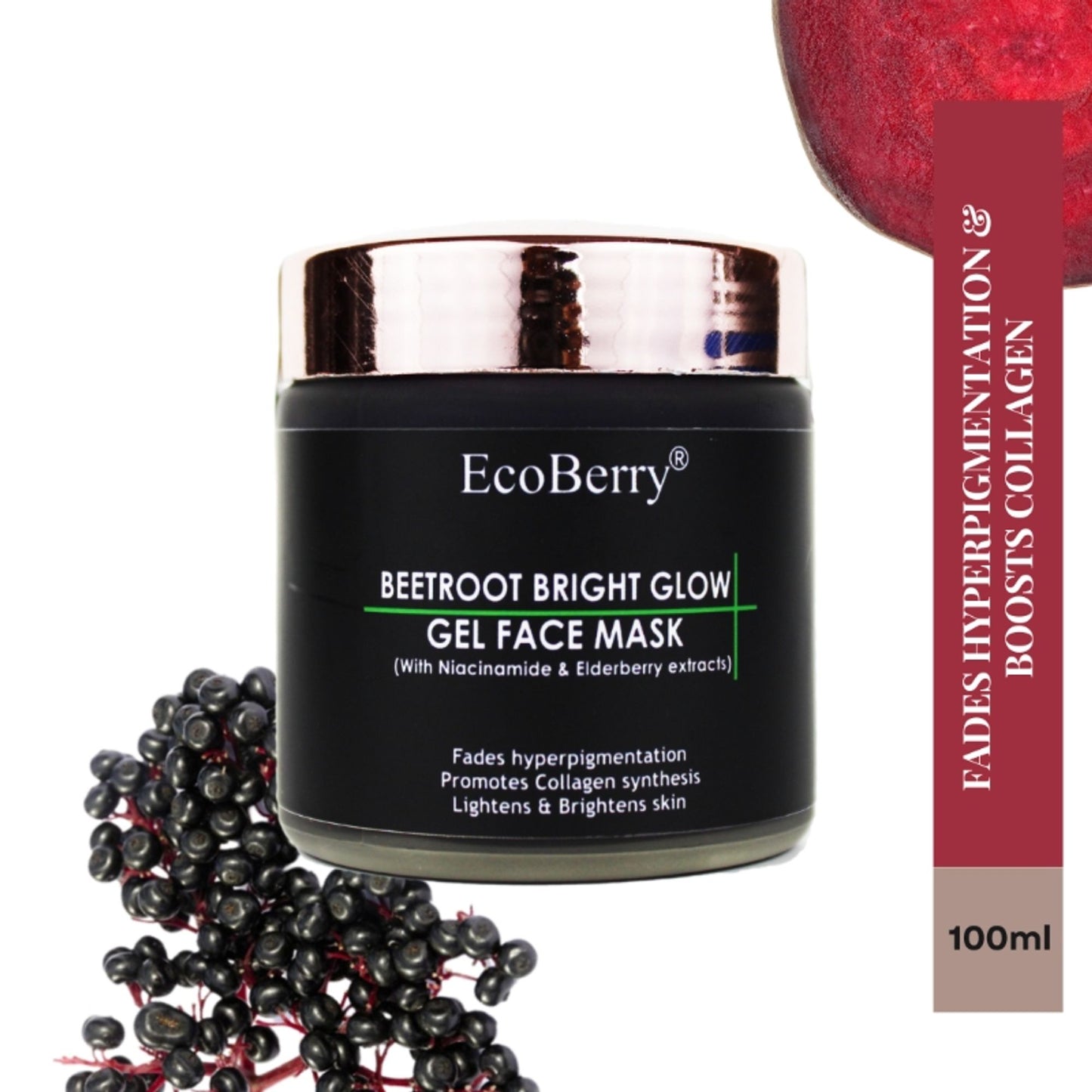 Ecoberry Beetroot Bright Glow Gel Face Mask