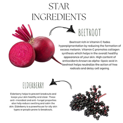 Ecoberry Beetroot Bright Glow Gel Face Mask