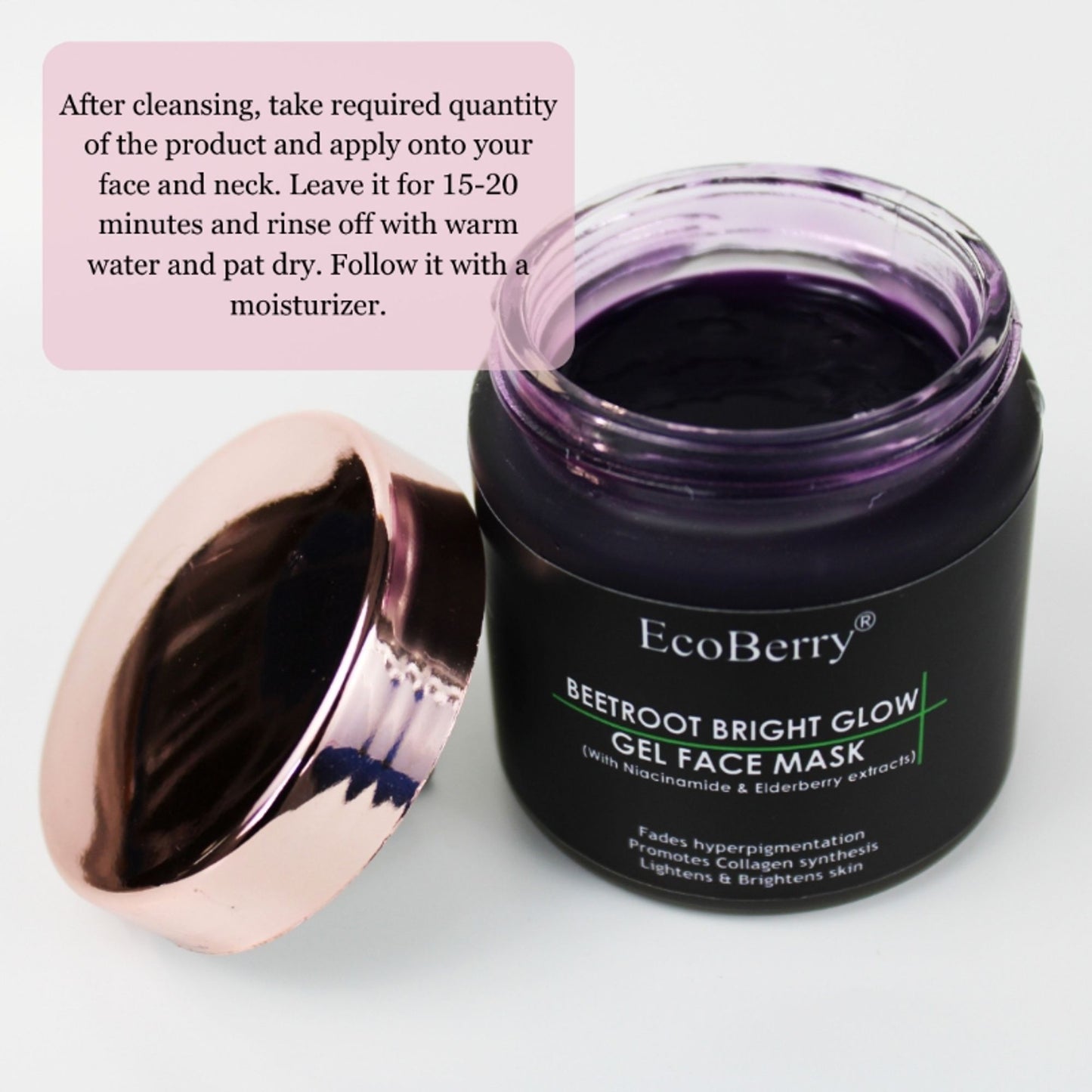 Ecoberry Beetroot Bright Glow Gel Face Mask