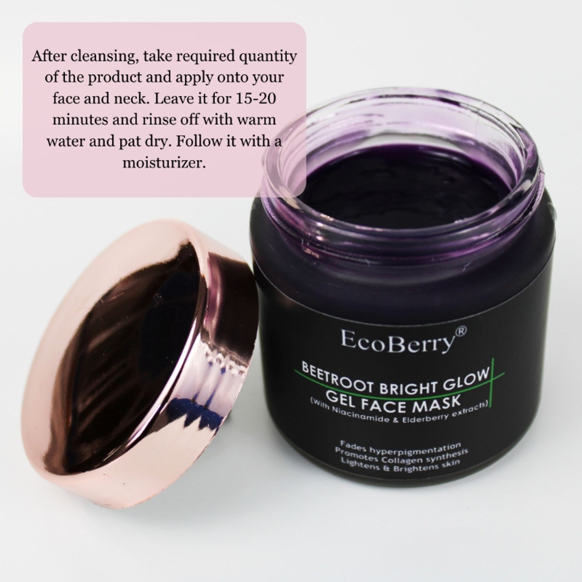 Ecoberry Beetroot Bright Glow Gel Face Mask