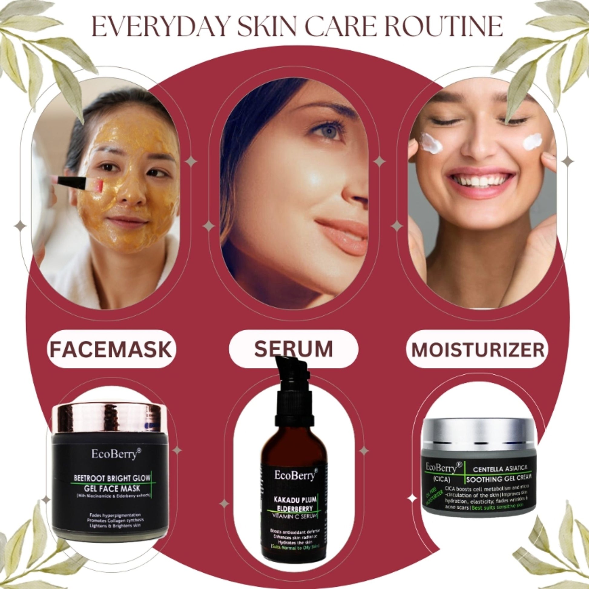 Ecoberry Beetroot Bright Glow Gel Face Mask