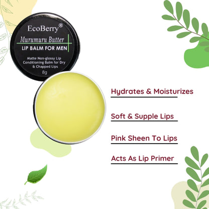 Ecoberry Murumuru Butter Lip Balm For Men