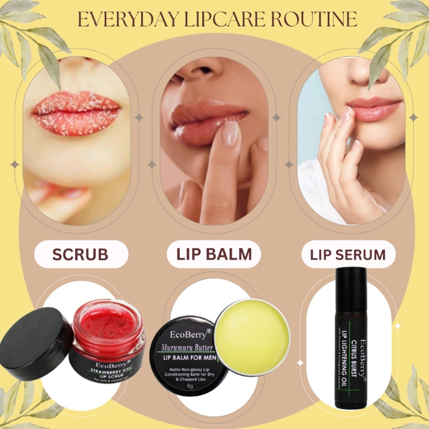 Ecoberry Murumuru Butter Lip Balm For Men