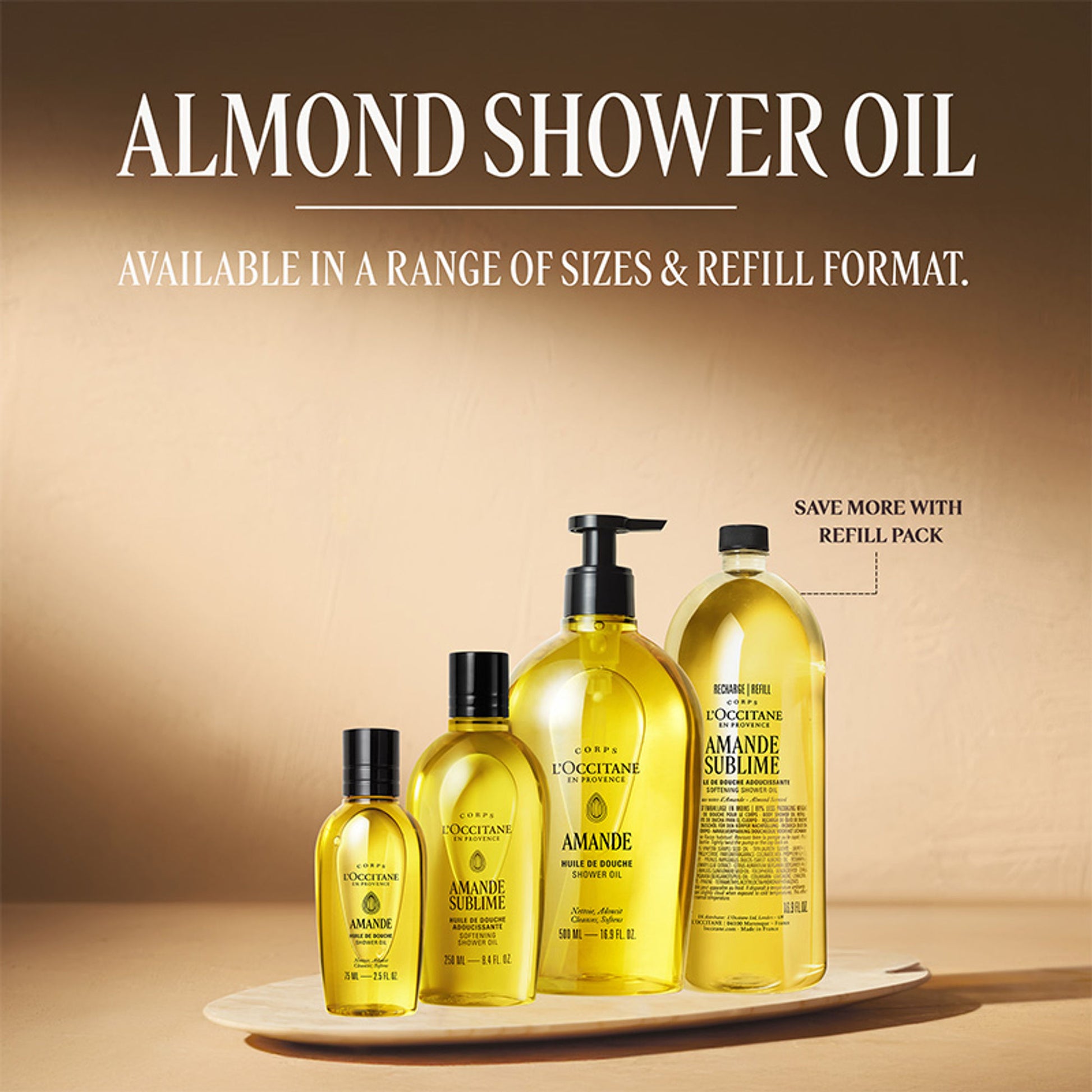 L'Occitane Almond Softening Shower Oil Refill