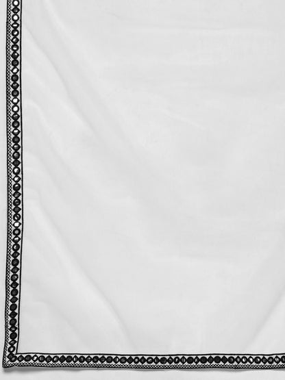 Dhiyona IE Women Embroidered Regular Thread Work Kurta with Trousers & Dupatta