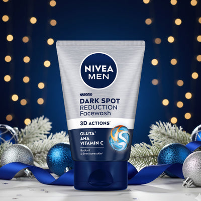 NIVEA Men Face Wash, Dark Spot Reduction, for Clean & Clear Skin with 10x Vitamin C Effect