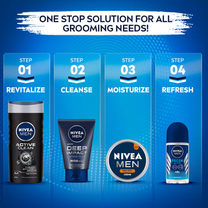 NIVEA Men Deep Impact Intense Clean Face Wash