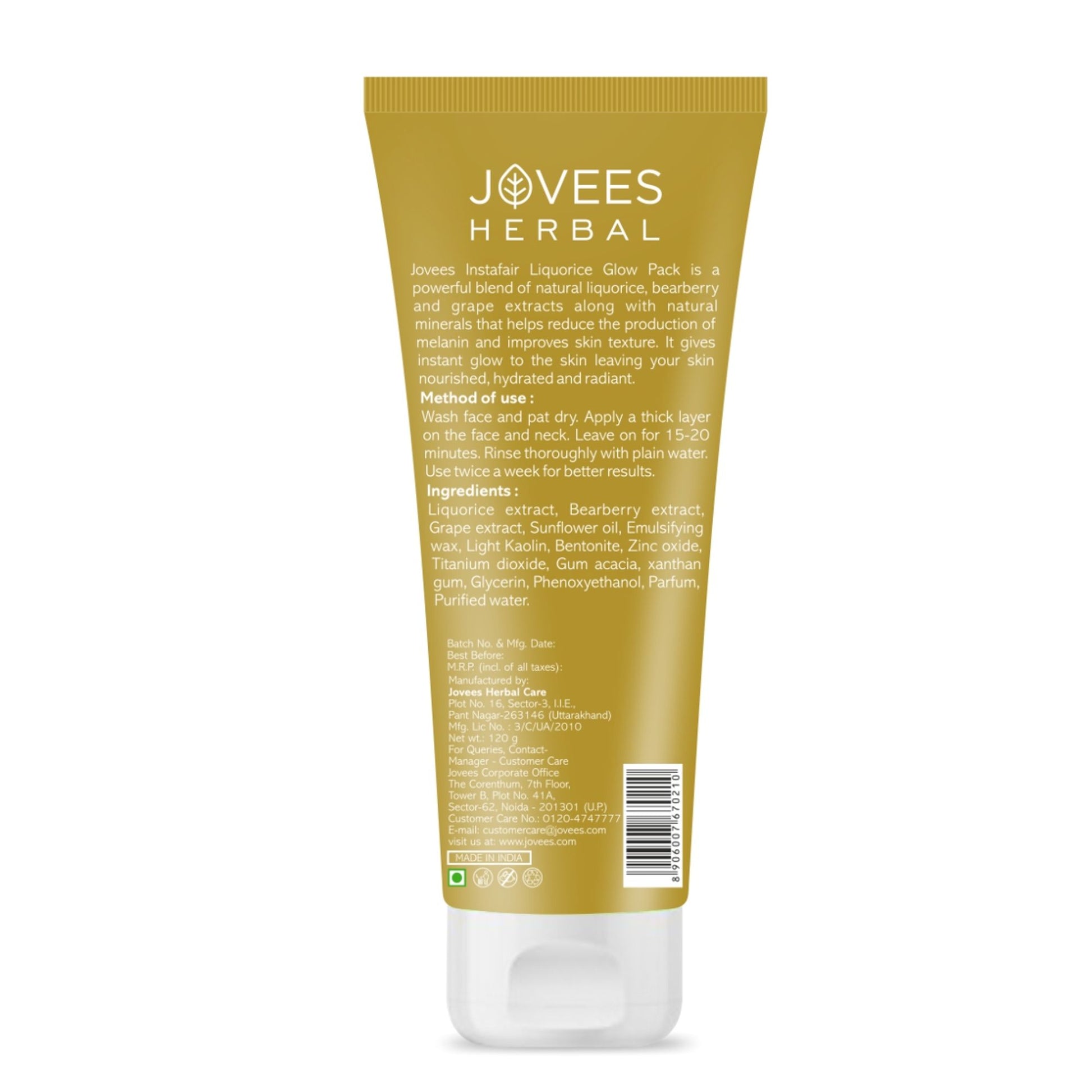 Jovees Insta Fair Liquorice Glow Pack