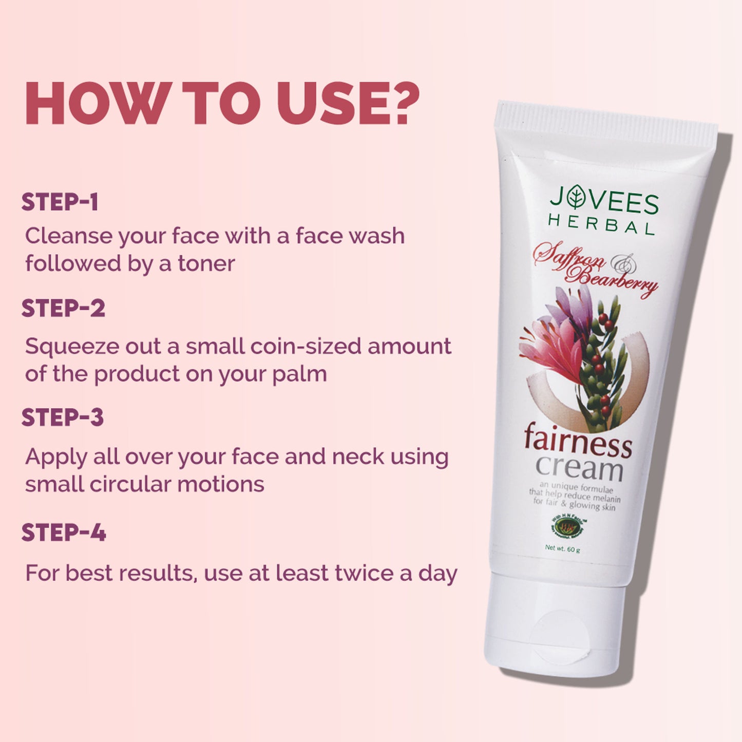 Jovees Saffron & Bearberry Fairness Cream