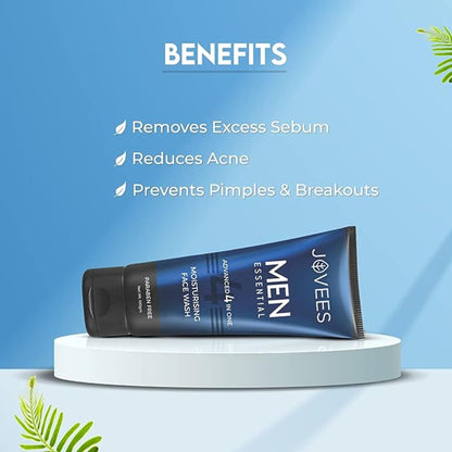 Jovees Men Moisturising Face Wash 4 in 1
