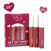 Mila Beauté Non Transfer Mauves & Pinks Liquid Lipstick Set Of 3 Matte Finish