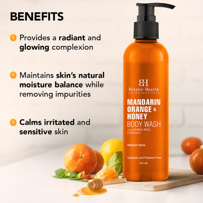 Botanic Hearth Mandarin Orange & Honey Body Wash