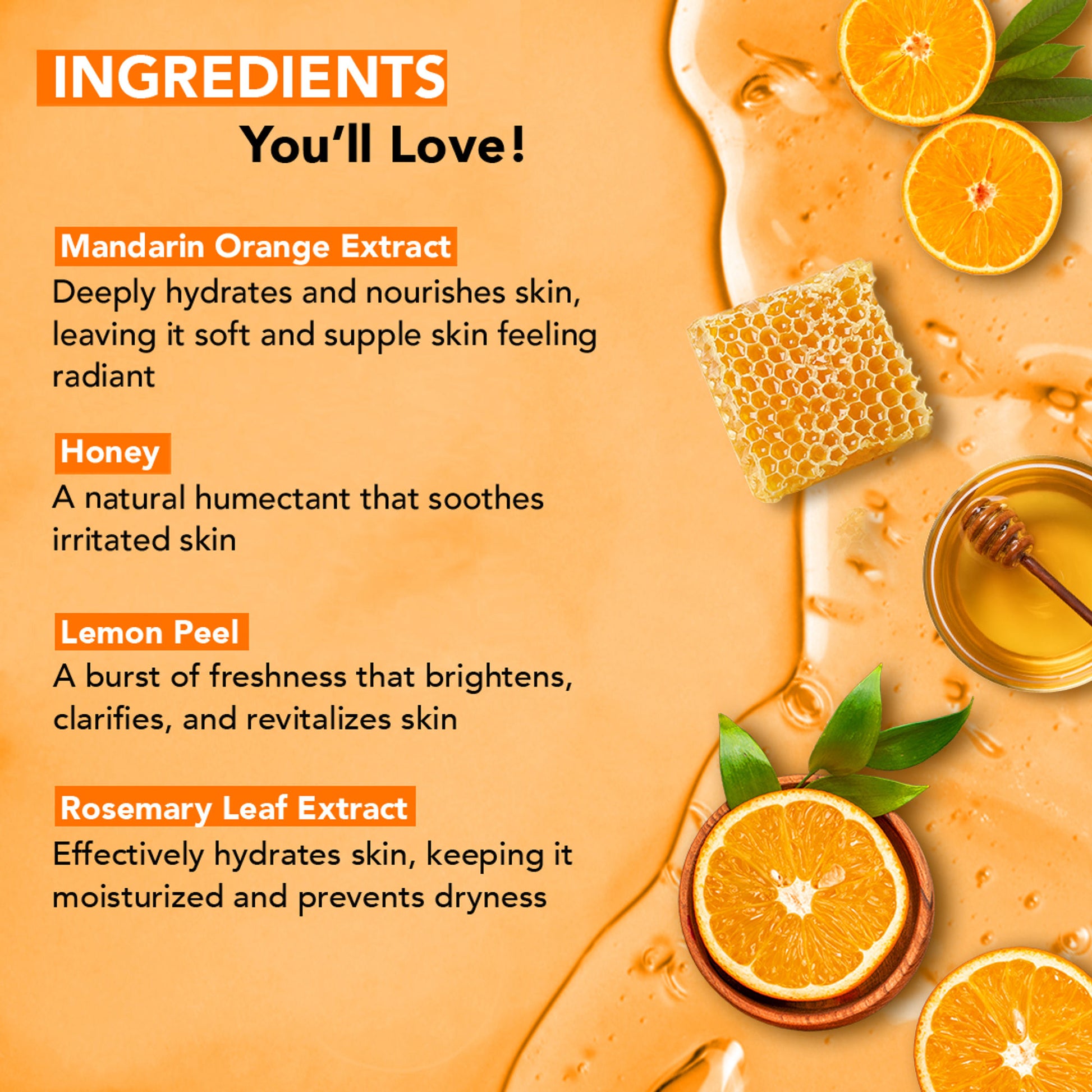 Botanic Hearth Mandarin Orange & Honey Body Wash