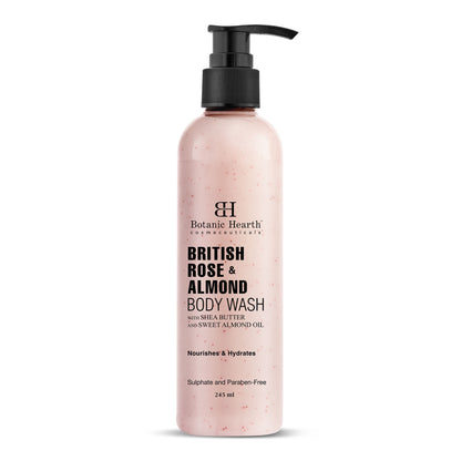 Botanic Hearth British Rose & Almond Body Wash
