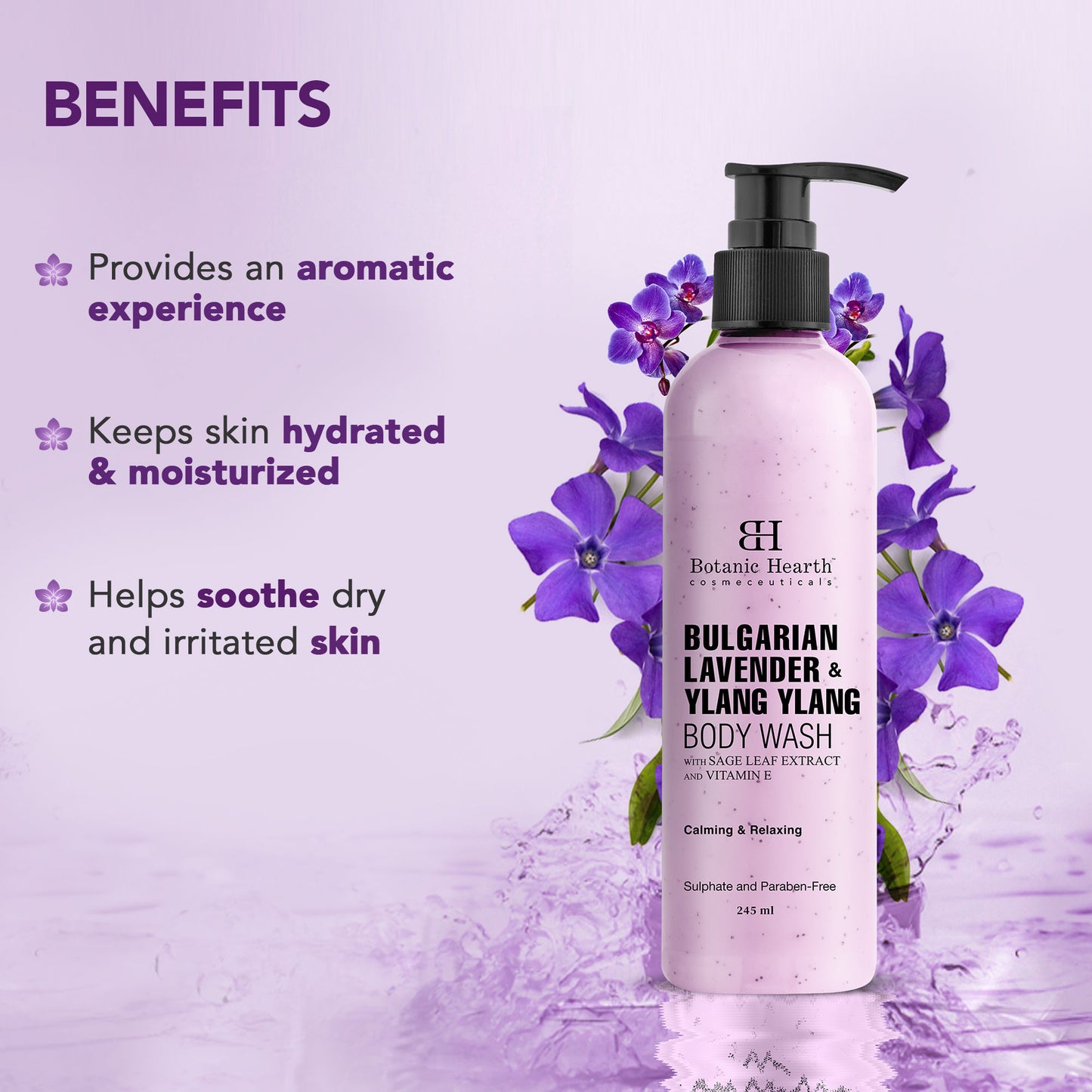 Botanic Hearth Bulgarian Lavender & Ylang Ylang Body Wash