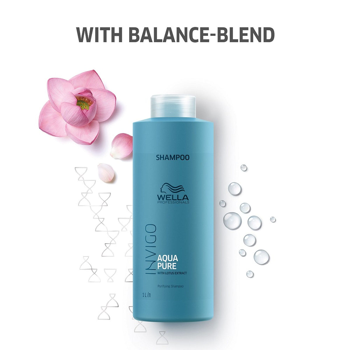 Wella Professionals Invigo Balance Aqua Pure Purifying Shampoo for Dry Hair & Nourished Scalp