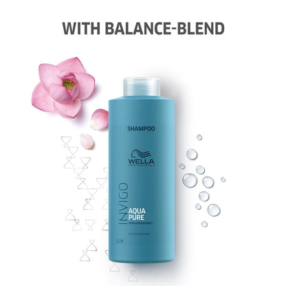 Wella Professionals Invigo Balance Aqua Pure Purifying Shampoo for Dry Hair & Nourished Scalp