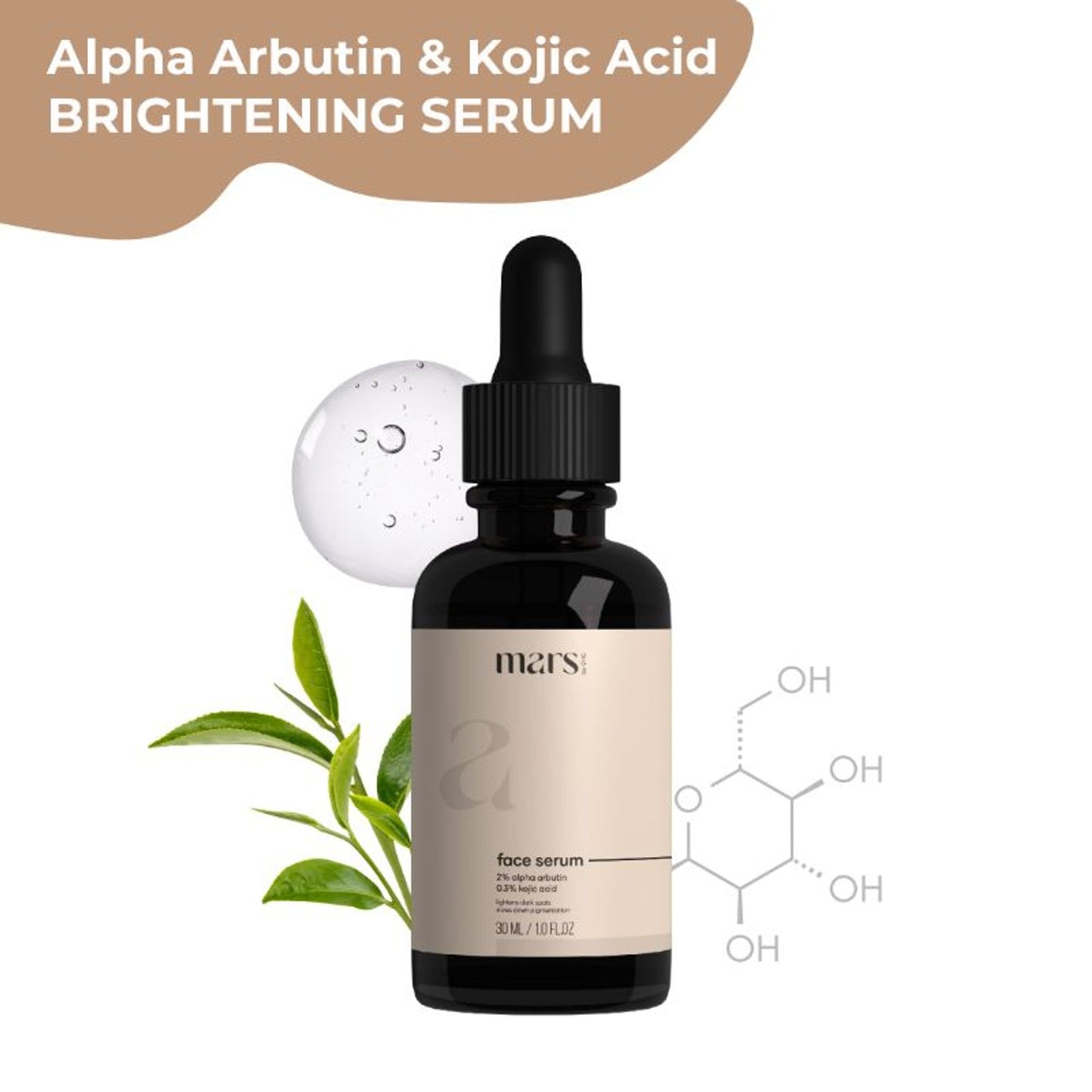 Mars by GHC Alpha Arbutin Face Serum For Dark Spots & Pigmentation