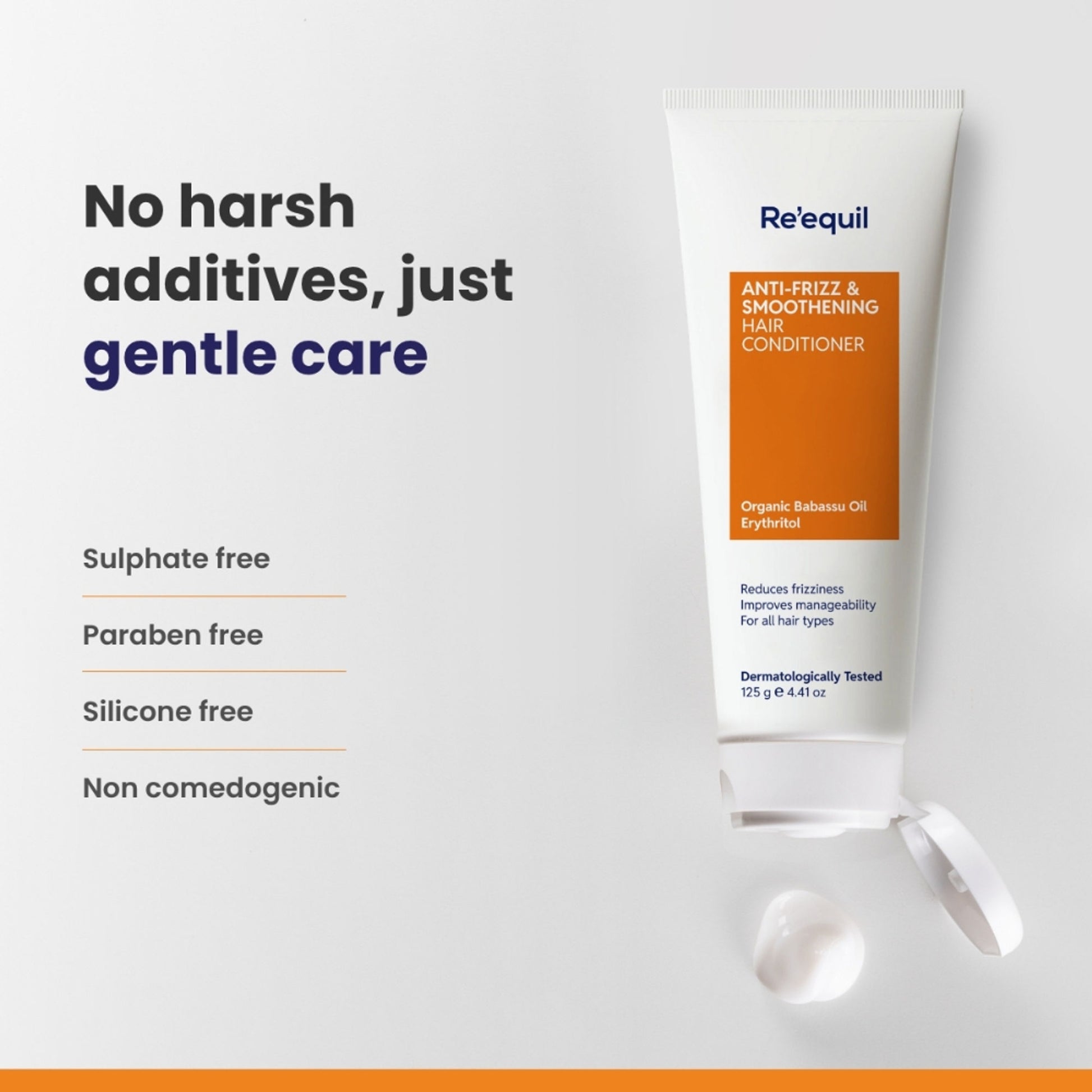 Re'equil Anti-Frizz & Smoothening Hair Conditioner With Babassu Oil