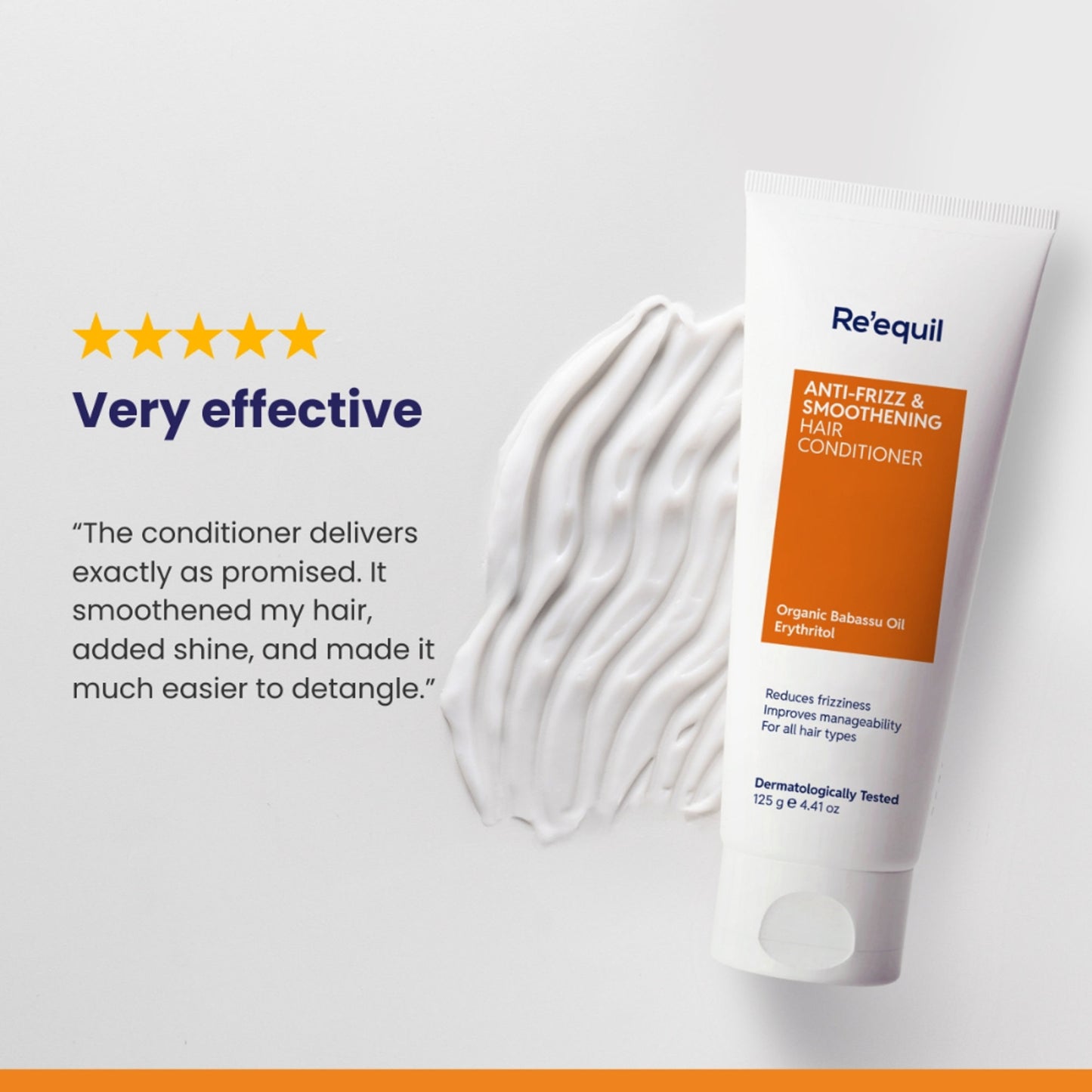 Re'equil Anti-Frizz & Smoothening Hair Conditioner With Babassu Oil