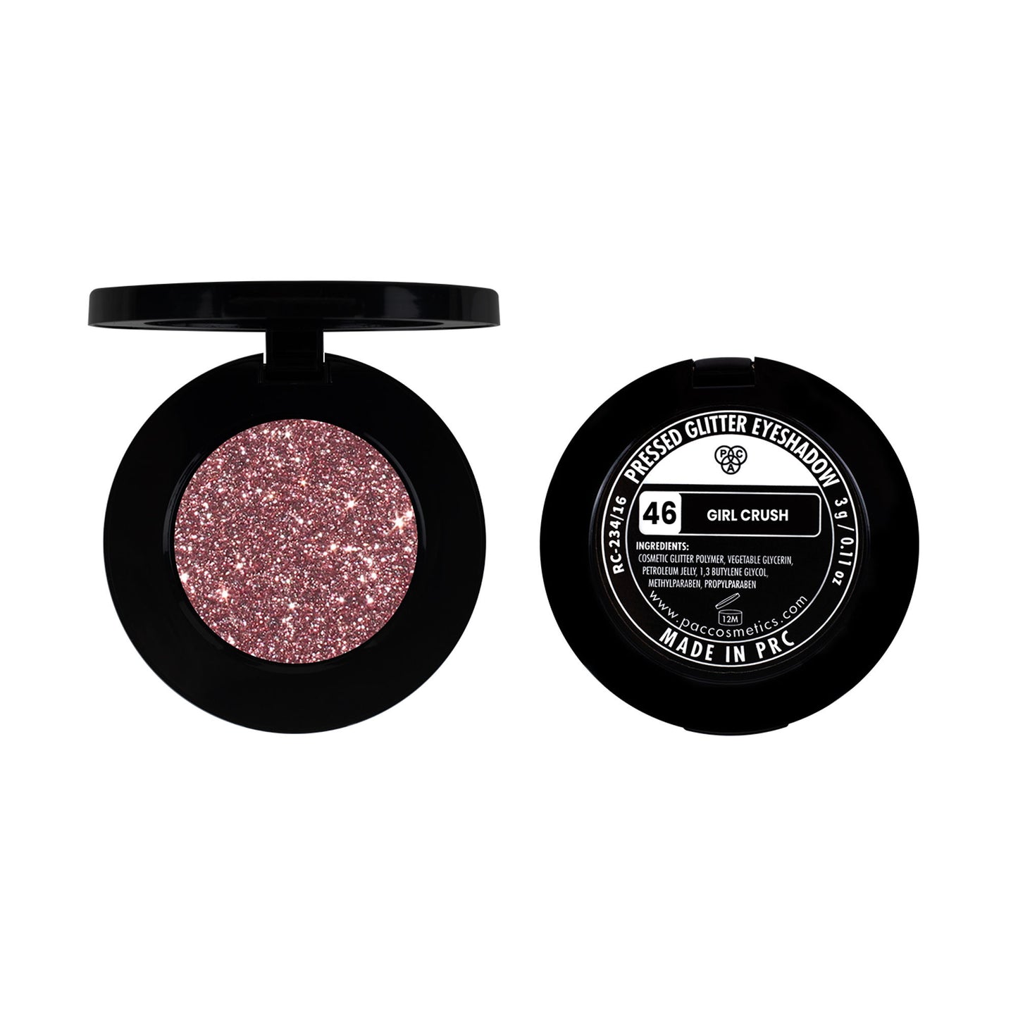 PAC Pressed Glitter Eyeshadow - 46 Girl Crush