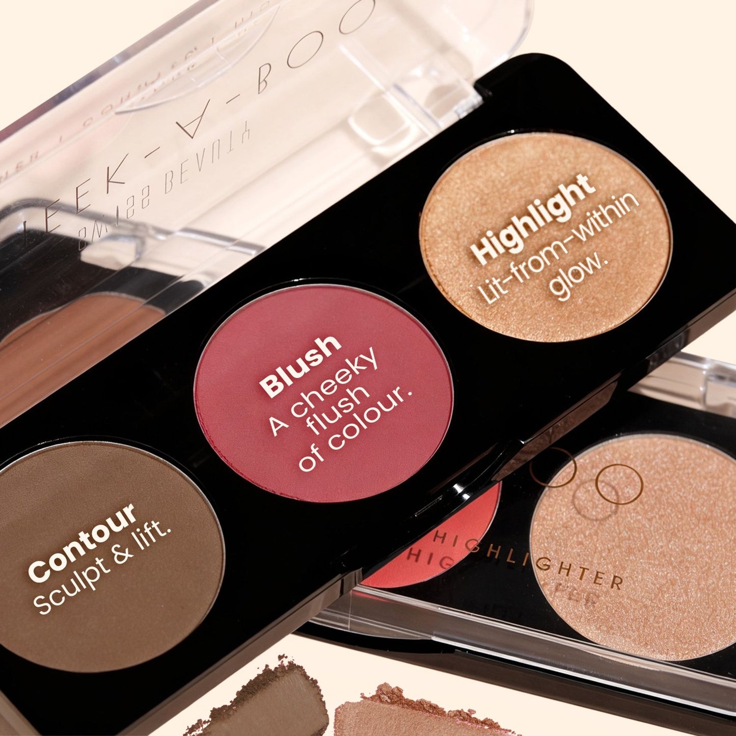 Swiss Beauty Cheek-A-Boo 3 In One Blushe Contour And Highlighter - 1