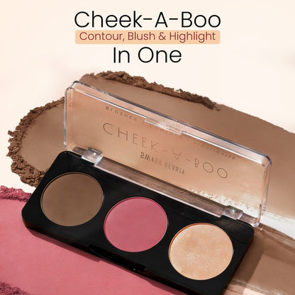 Swiss Beauty Cheek-A-Boo 3 In One Blushe Contour And Highlighter - 2