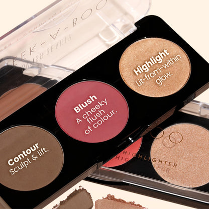 Swiss Beauty Cheek-A-Boo 3 In One Blushe Contour And Highlighter - 2