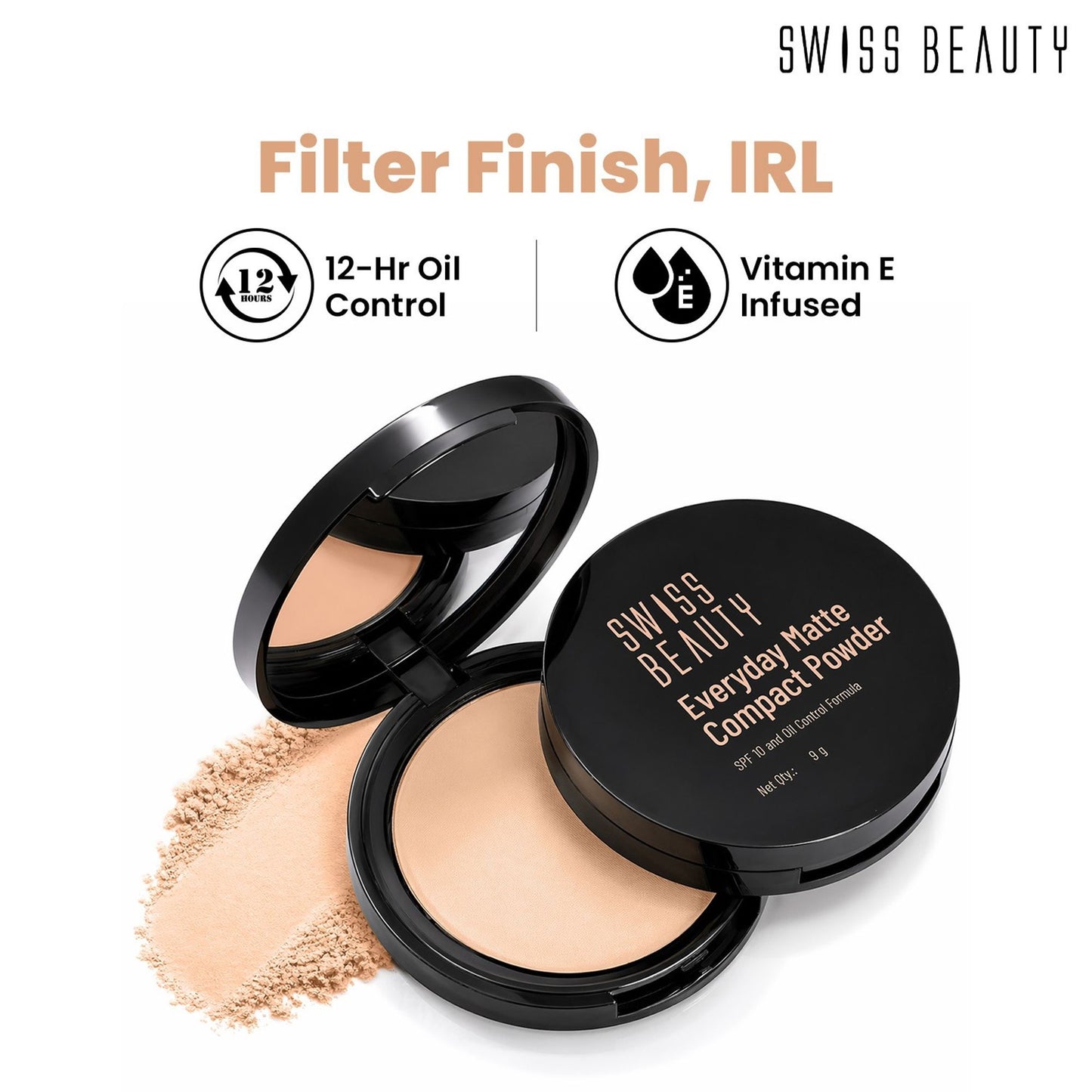 Swiss Beauty Everyday Matte Compact - 3 Vanilla