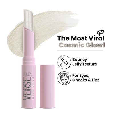 Swiss Beauty Jelly Verse Glow Eyeshadow Stick , Rich Color Payoff, Crease-Proof - Moon Drip