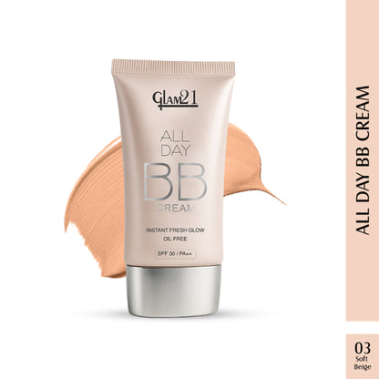 GLAM21 All Day Longlasting BB Cream - Soft Beige